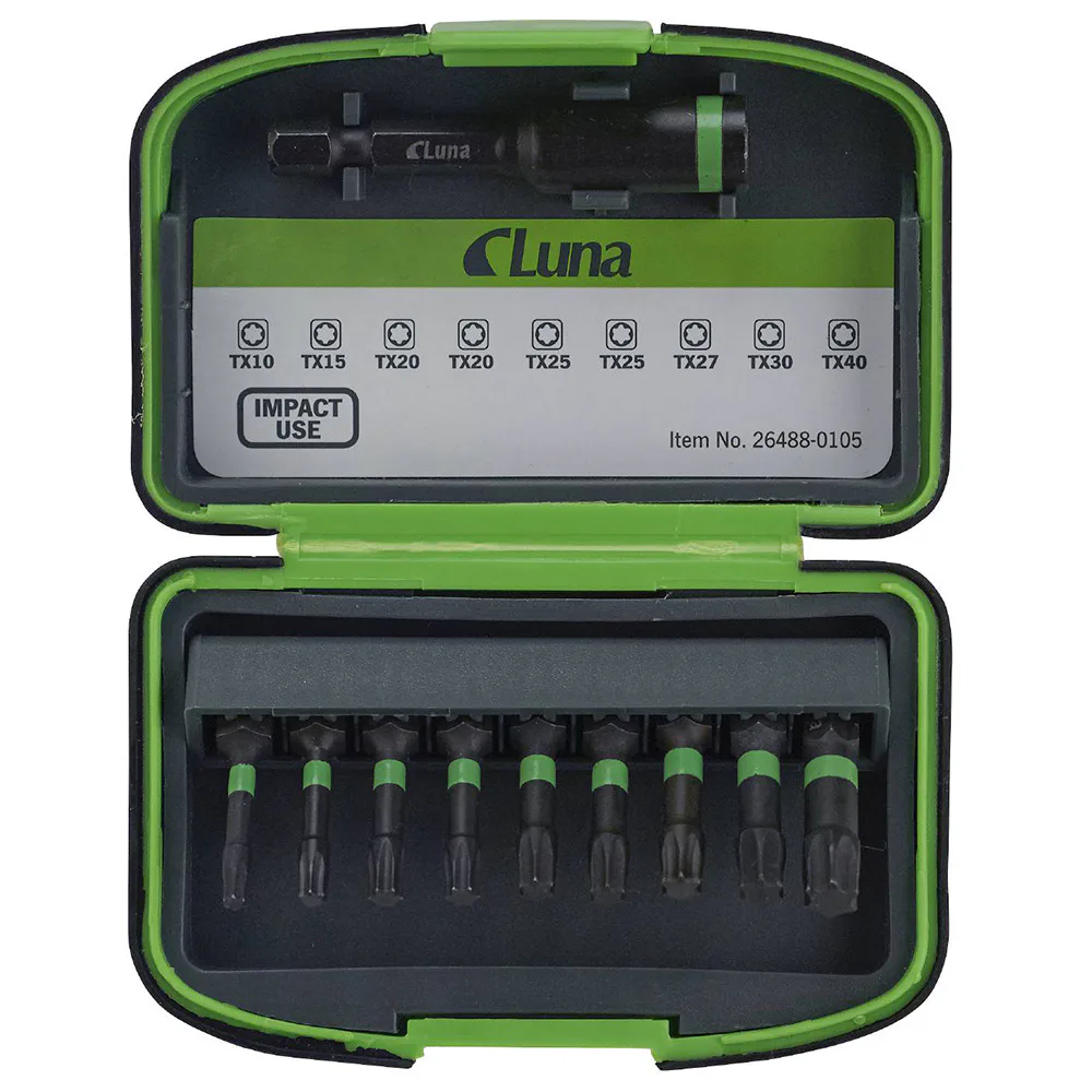 Bitssats Luna Tools 10 Delar Impact Torx