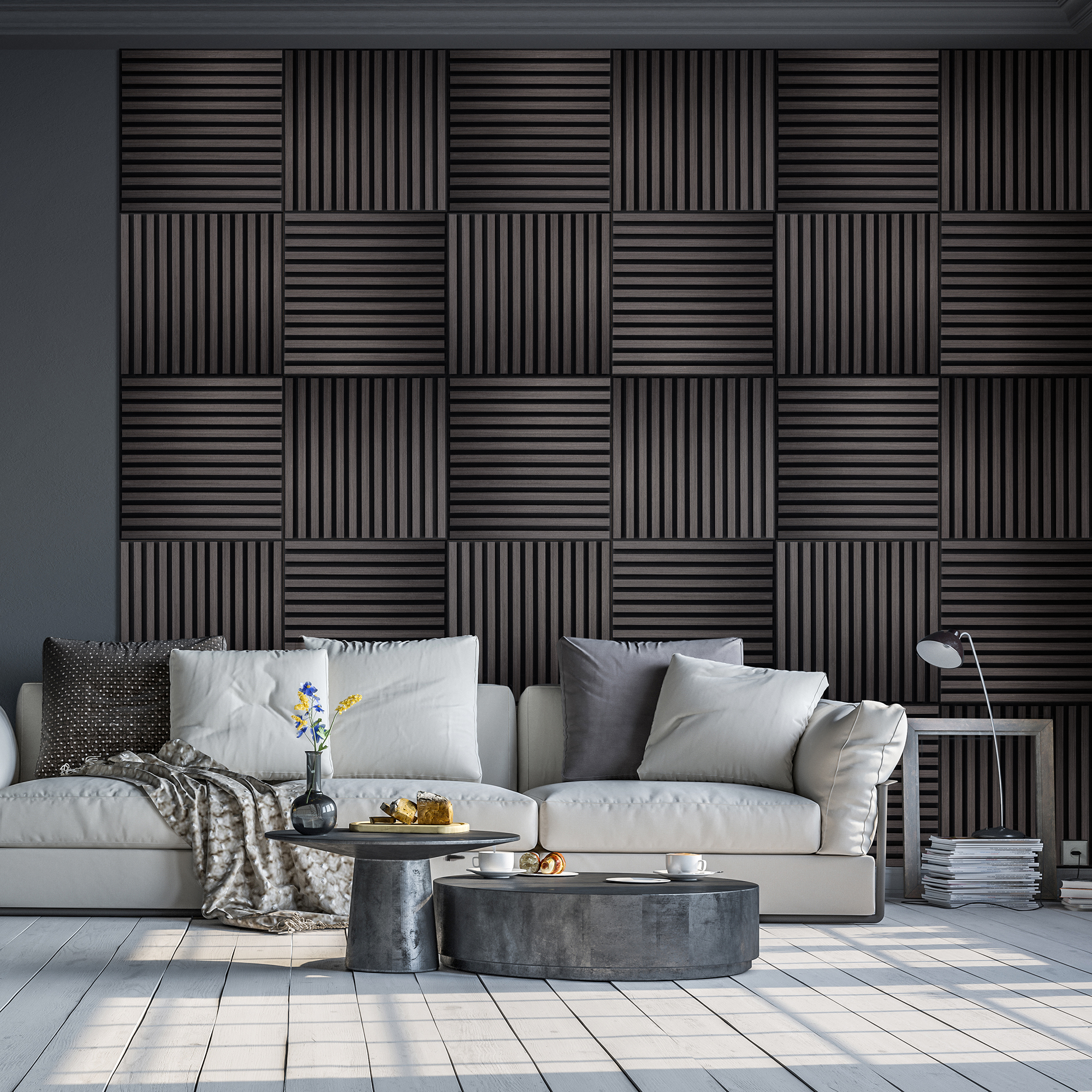 Akustikpaneler NQD Smartwall Fyrkantiga 4-Pack
