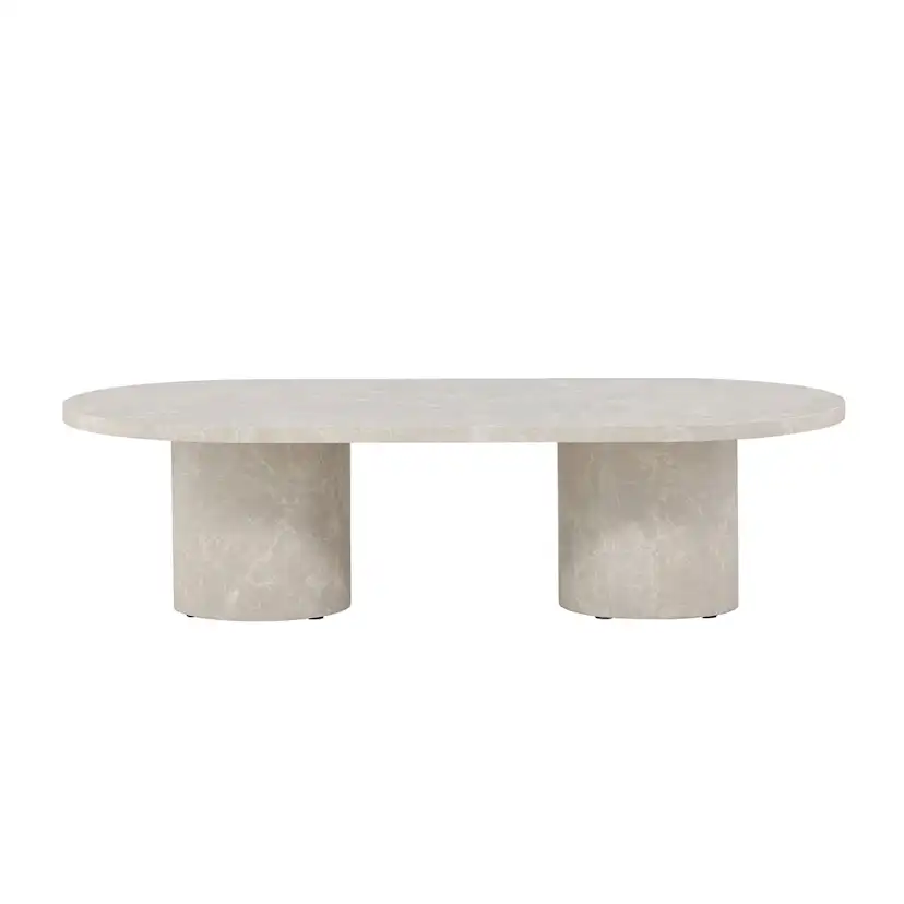 Soffbord Venture Home Narvik 32,5cm Beige Vardagsrumsbord med Marmorlook