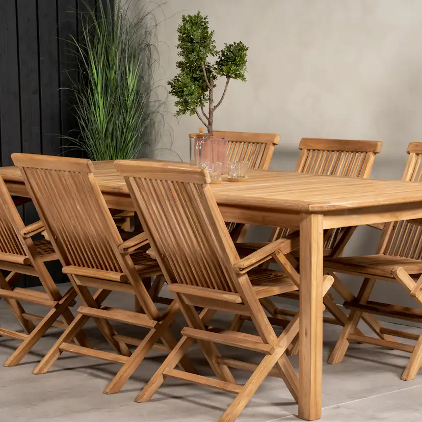 Matgrupp Venture Home Kiara 220 med 6 Stolar Med Armstöd