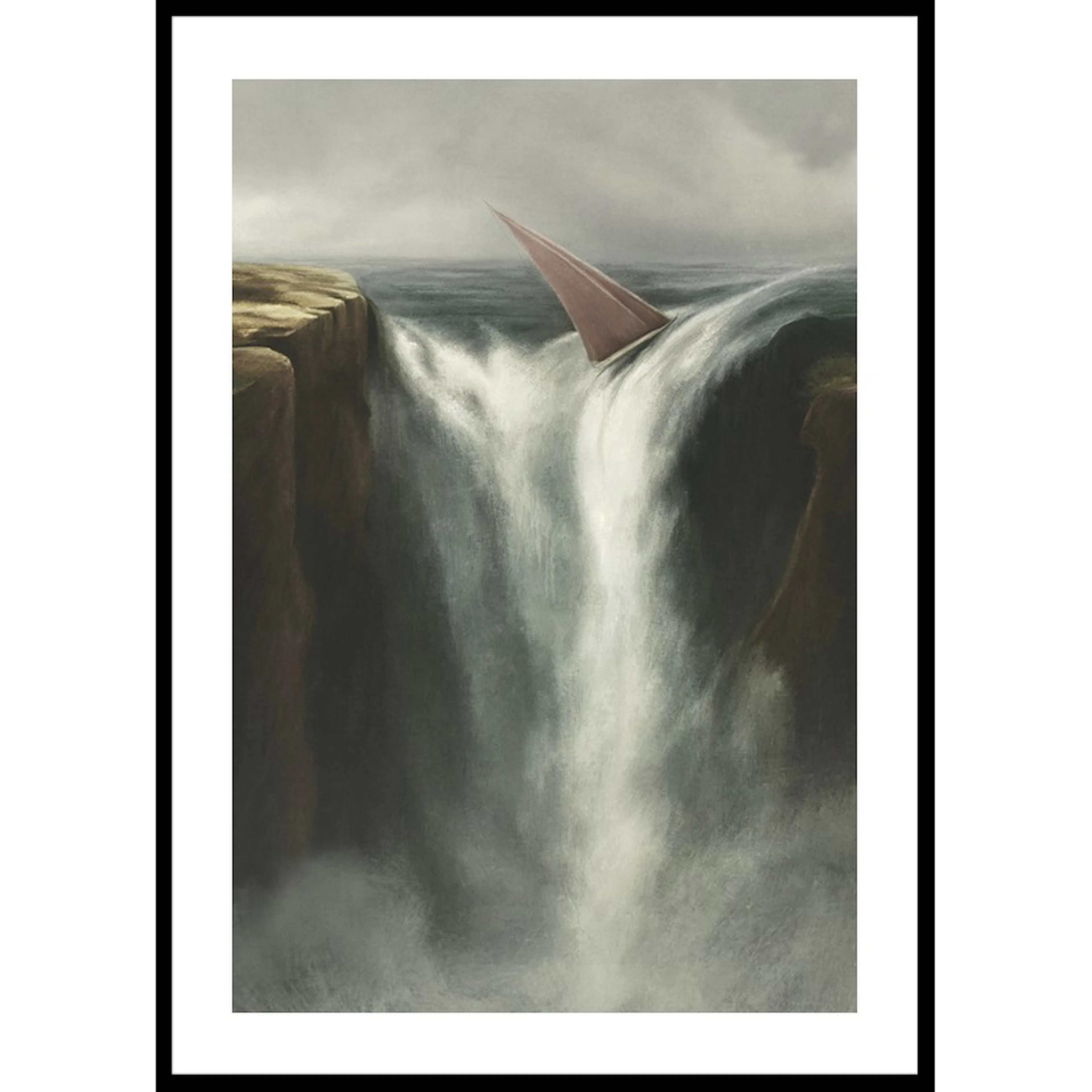 Poster Gallerix Falling Into A Waterfall