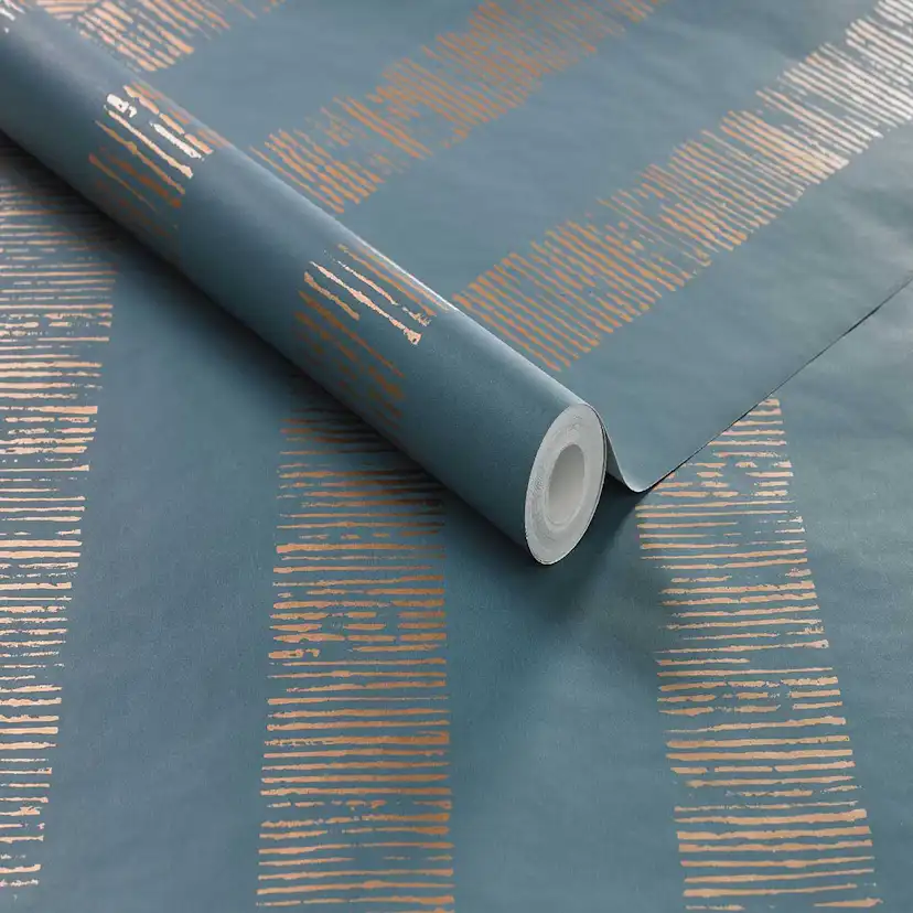 Tapet Boutique Randig Metallic Effekt 104268