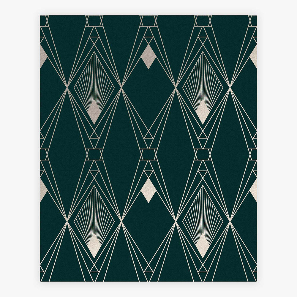 Tapet NEXT Deco Geometric Teal
