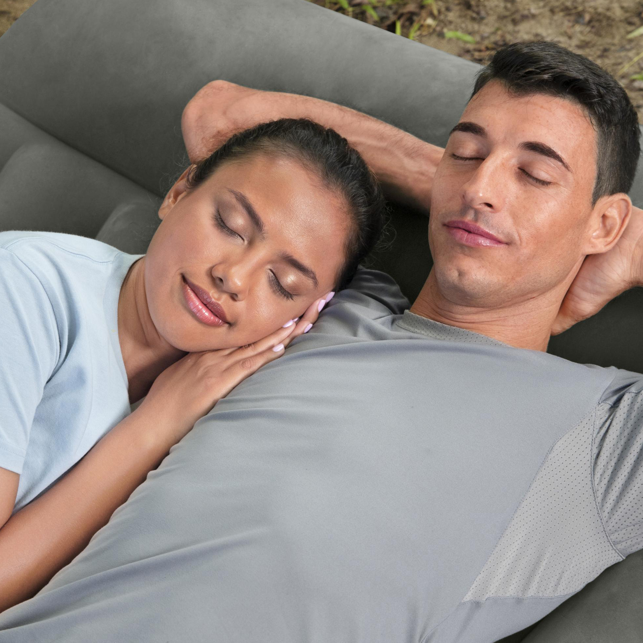 Uppblåsbar madrass Bestway Inbyggd Batteridriven Pump Tritech Airbed
