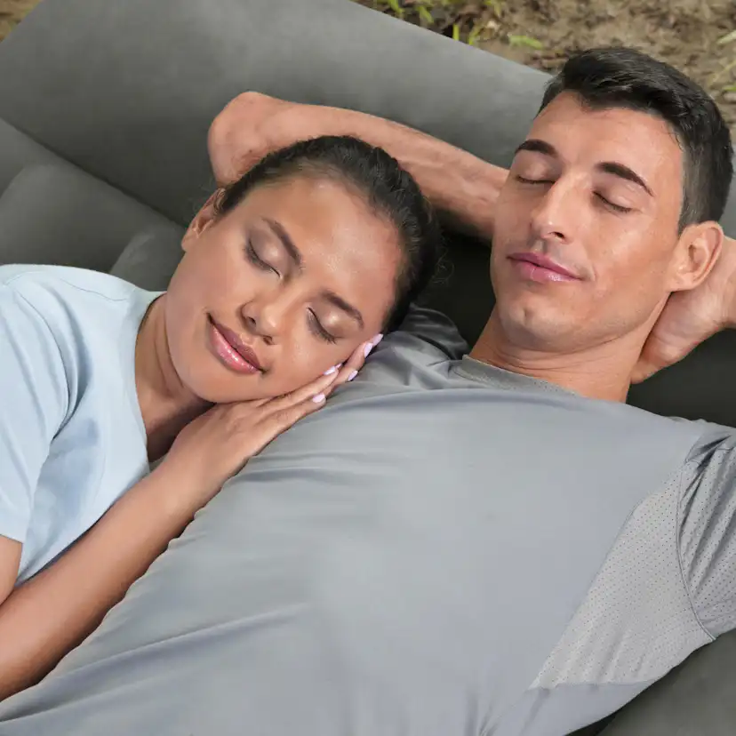 Uppblåsbar madrass Bestway Inbyggd Batteridriven Pump Tritech Airbed