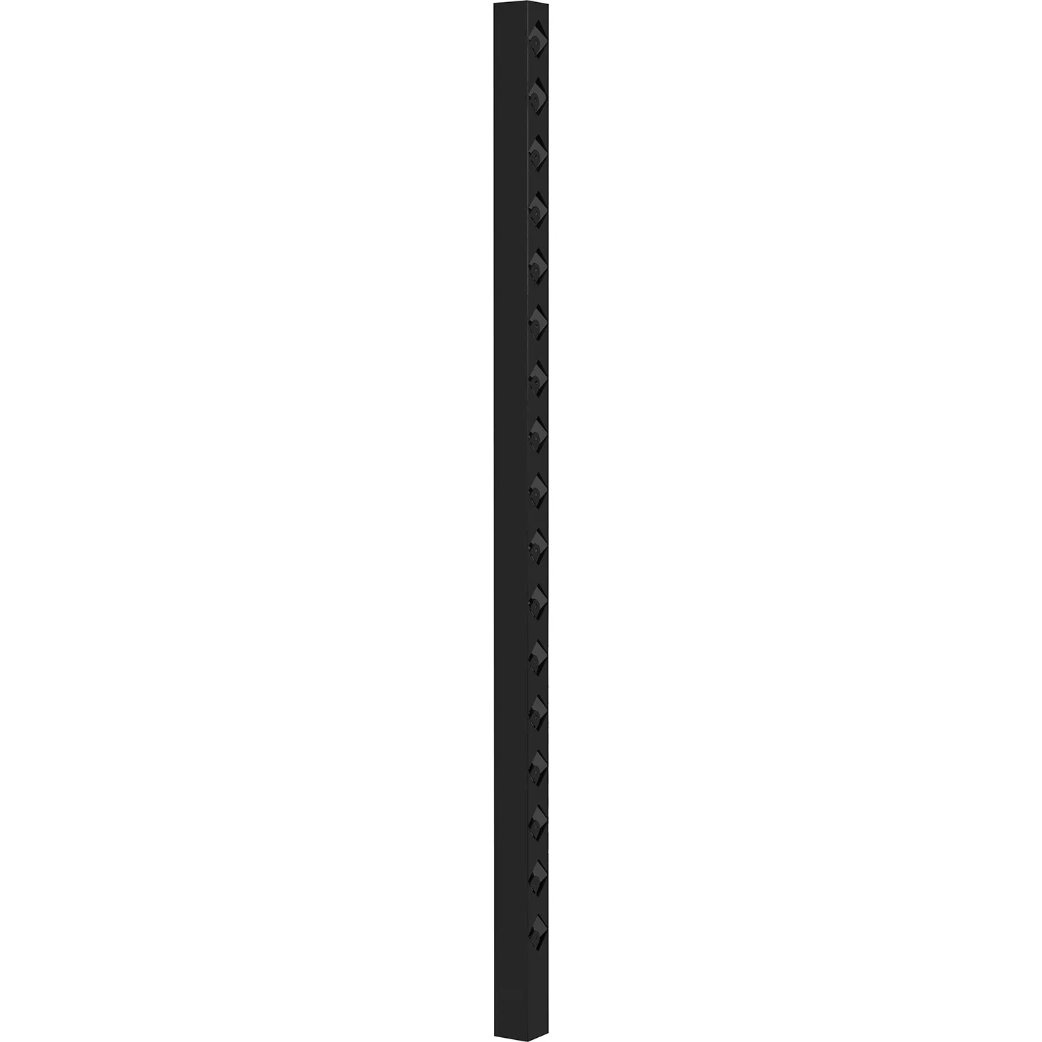 Staketstolpe Öckerö 1770mm svart 70x70 Avslut Svart, Höjd: 1770 mm