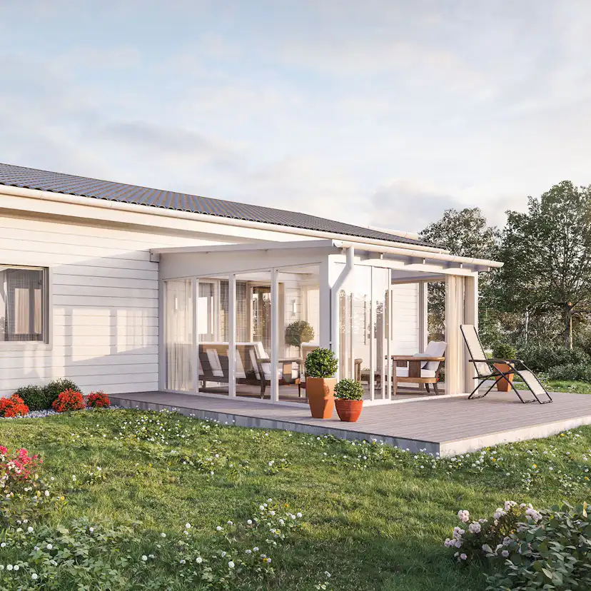 Fast Fönsterparti 4-Delad Halle Primolux