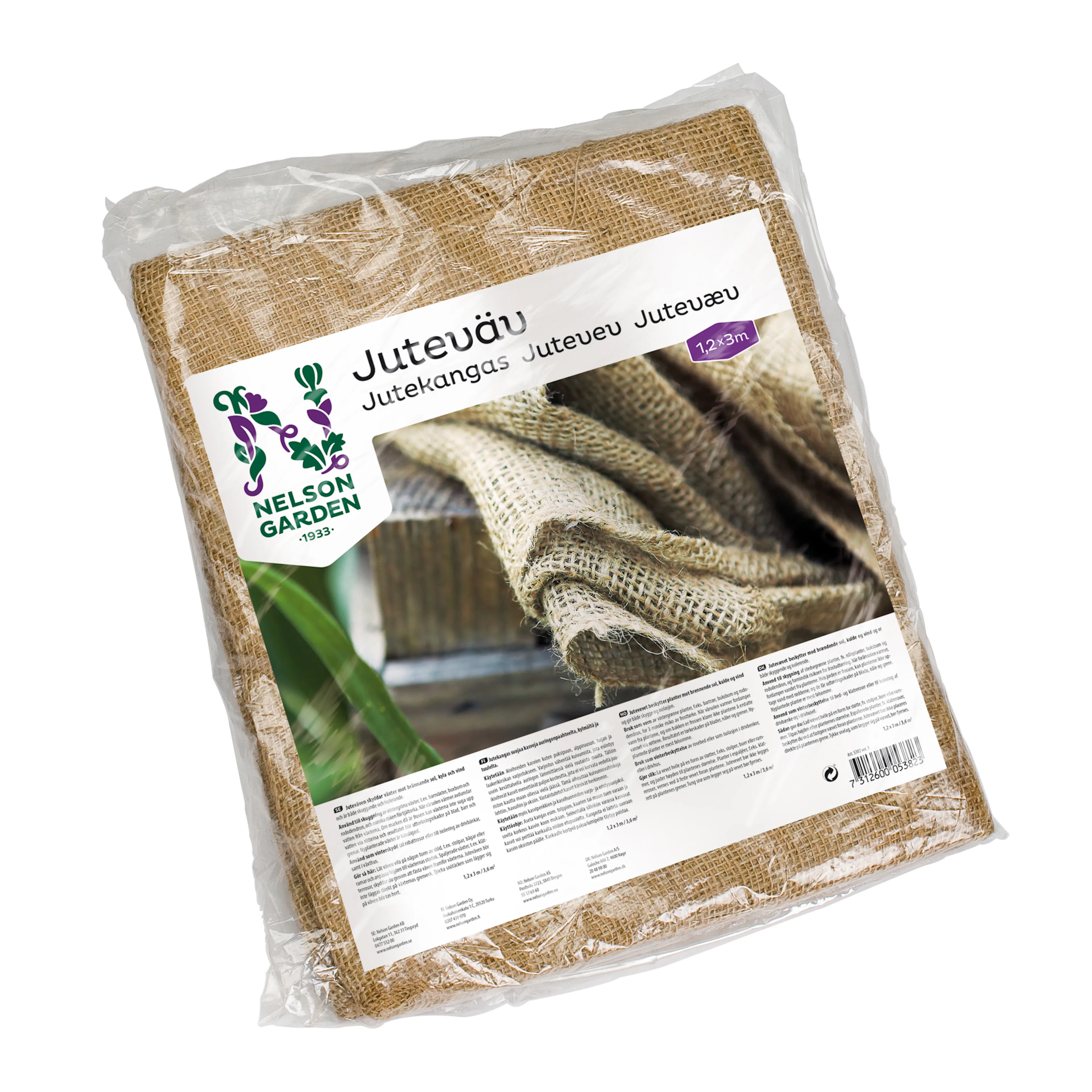 Skuggväv Nelson Garden Jute 1,2 x 3 m