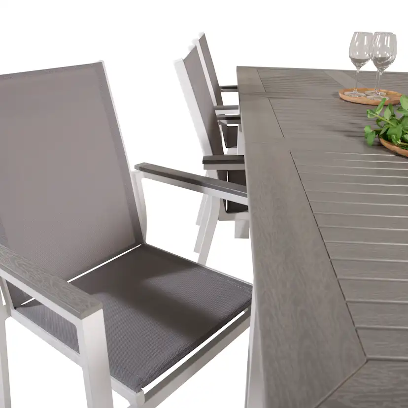 Matgrupp Venture Home Aleyna 160/240 med 8 Pincy Stolar
