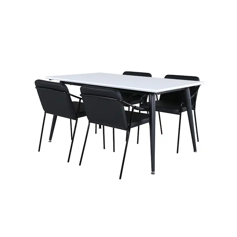 Matgrupp Venture Home Jolie med 4 Tjärö Stolar