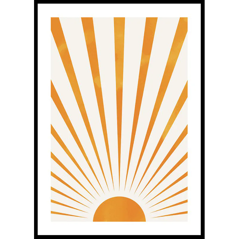 Poster Gallerix Sunbeams Watercolor