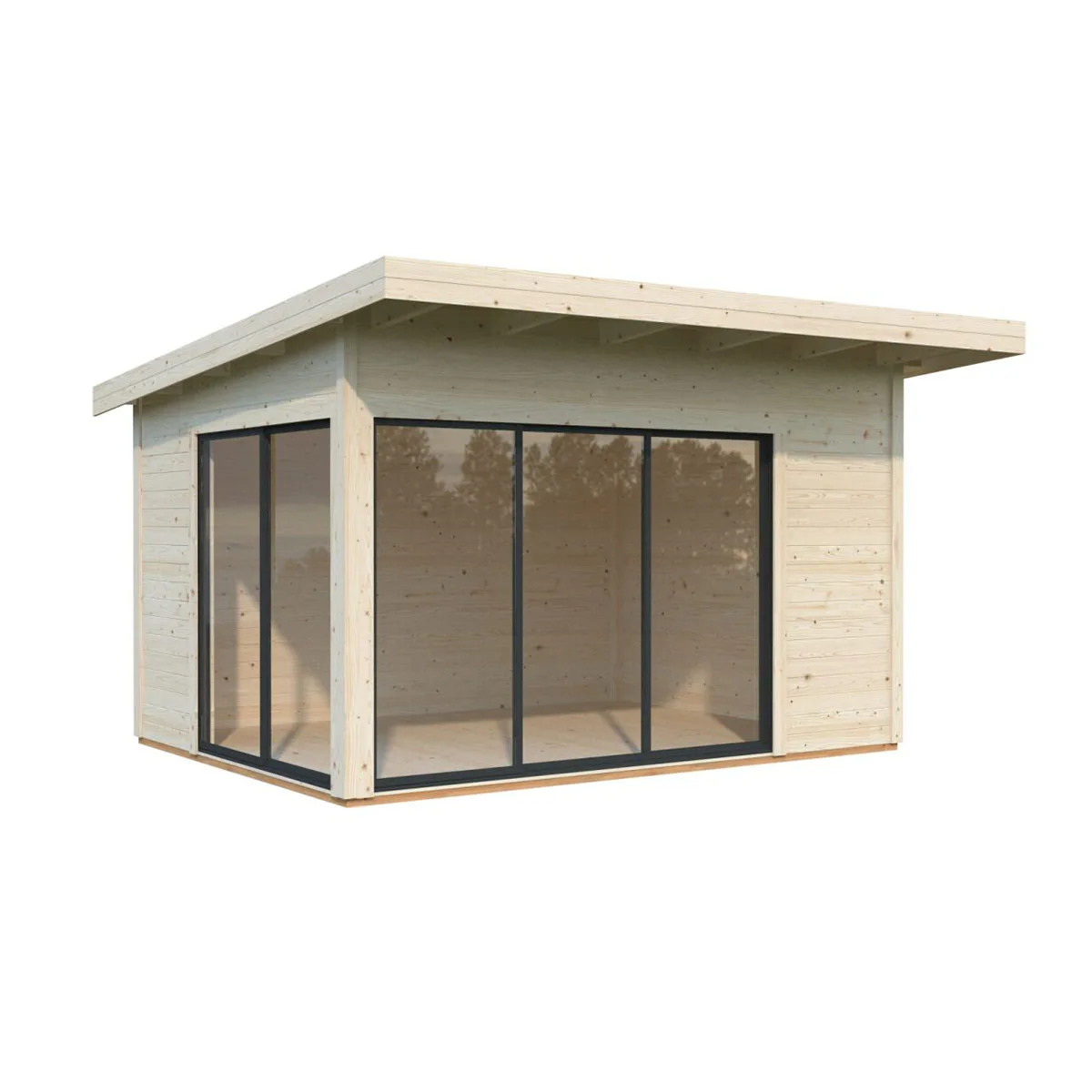 Andrea 11,2 m2 Slide NO Obehandlad med Slide 1-lagers glas