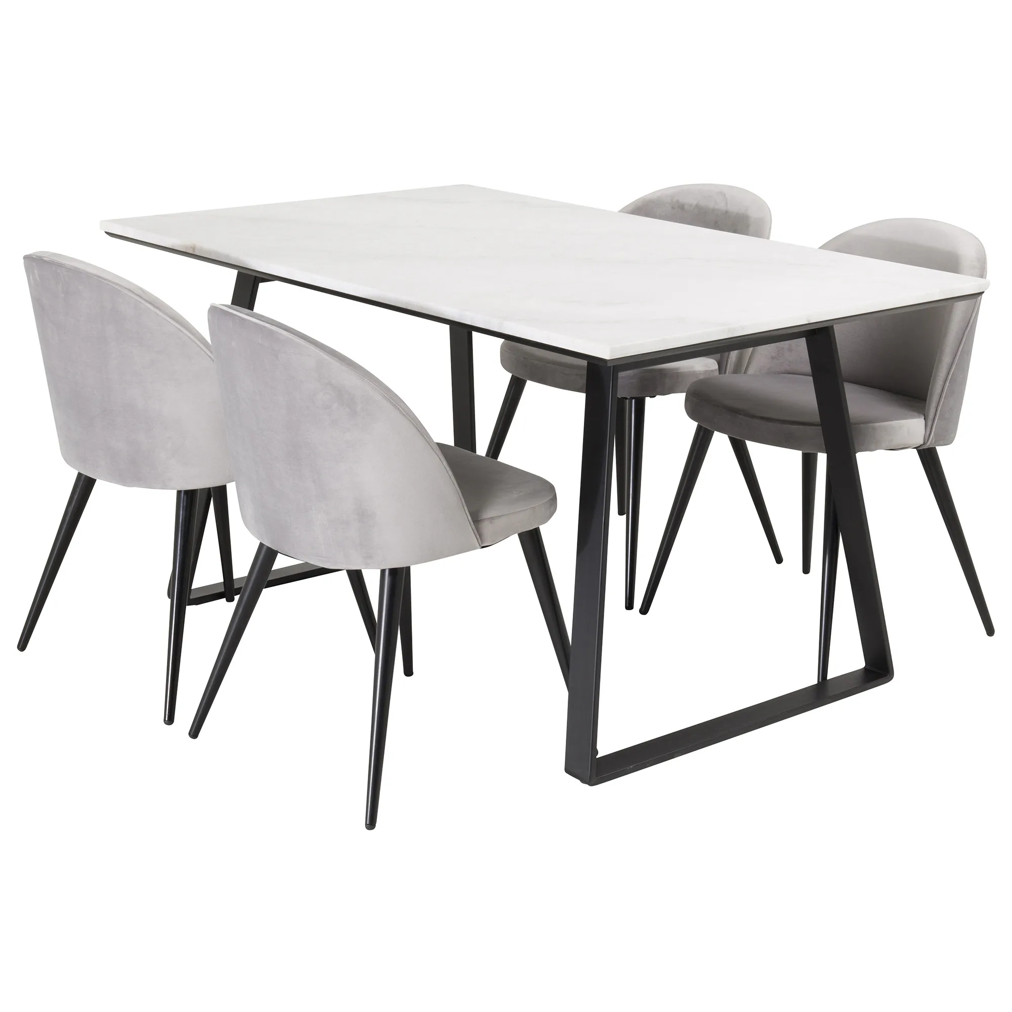 Matgrupp Venture Home Estelle med 4 Valentina Stolar