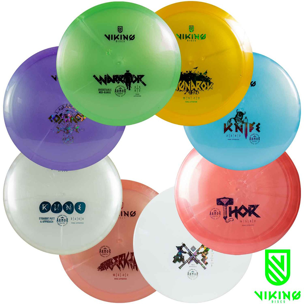 Frisbeegolf Viking Discs Armor Original 8-Disc Set