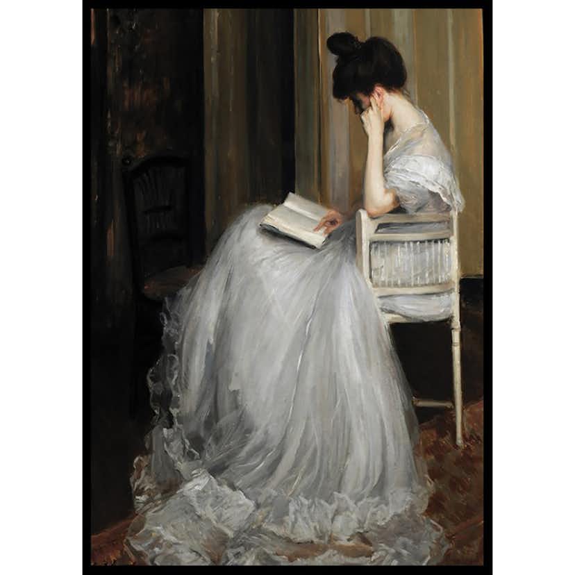 Poster Gallerix Mujer Leyendo By Jacques Émile Blanche