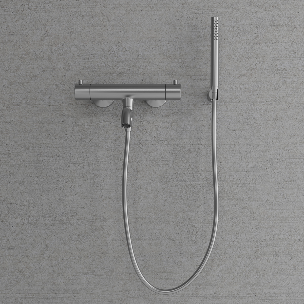 Badkarsblandare Scandtap Steel Pleasure 4 med Handdusch