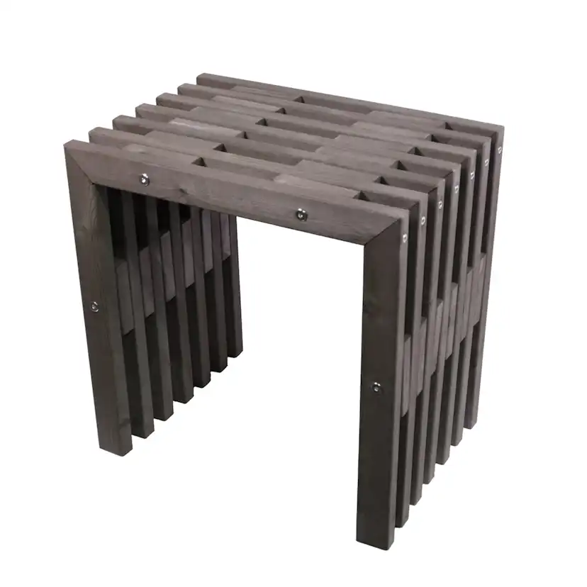 D-BENCH 45 CM FURU GRÅ OLJAD Furu Grå Oljad