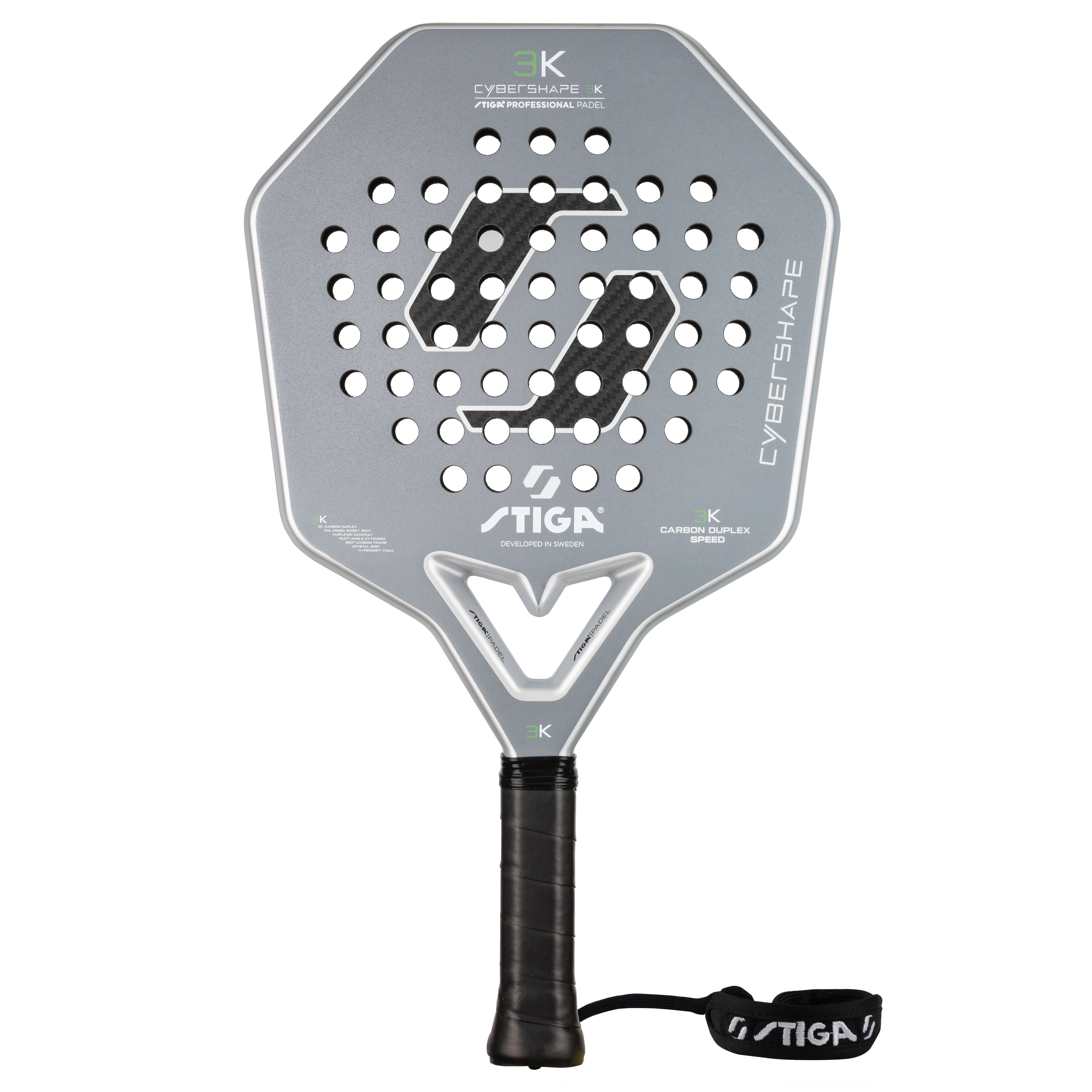 Padelracket STIGA Sports 3K 2 Cybershape Grey