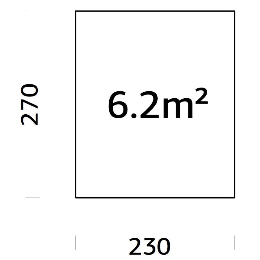 Träbalksgrund Palmako 2,3x2,7 m (inkl. LogFoot)