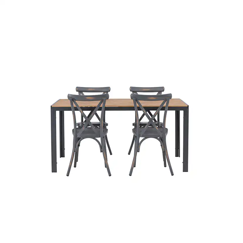 Matgrupp Venture Home Break Bord med 4 Tablas Stolar
