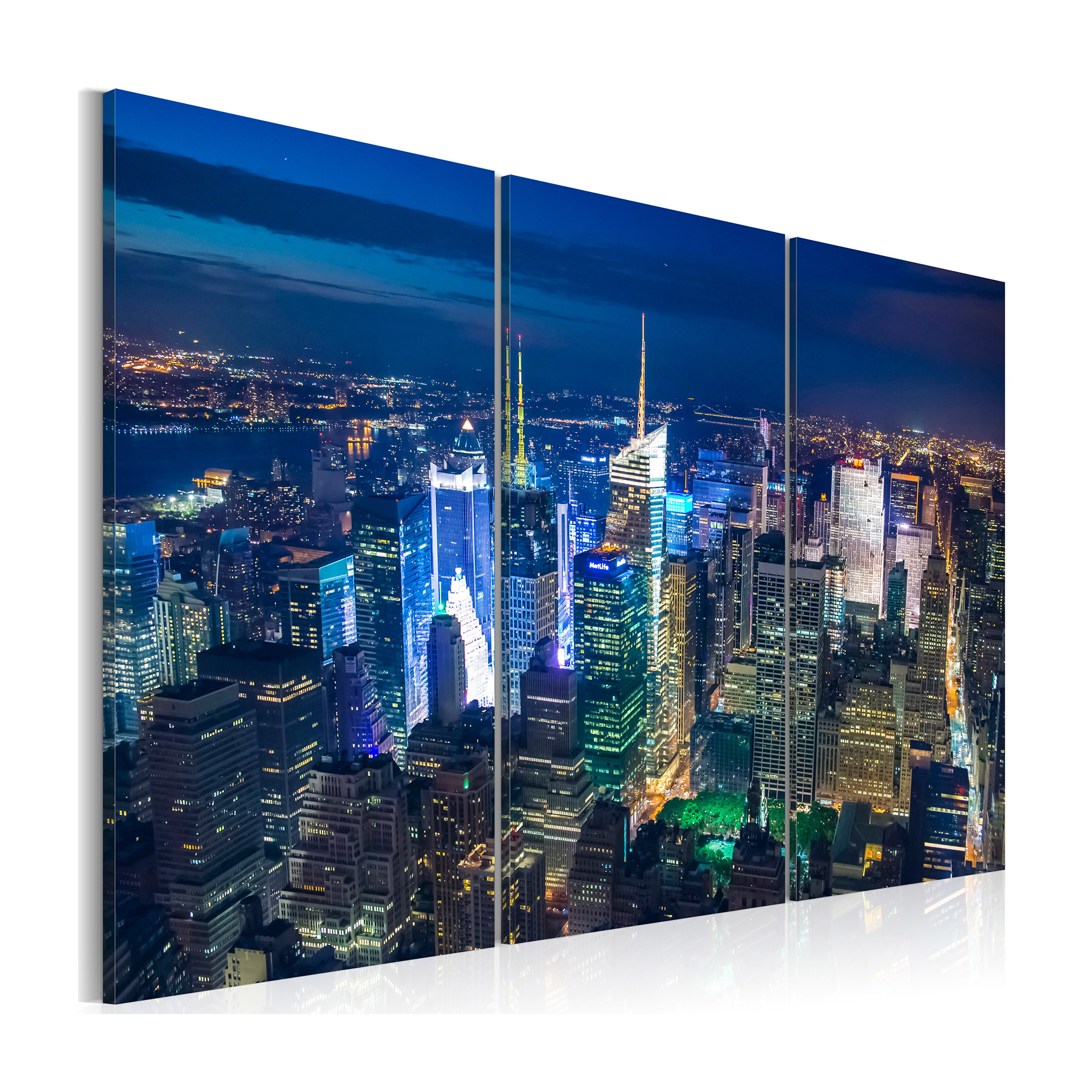 Tavla Arkiio Bird´s Eye View Of New York City By Night