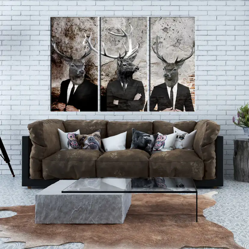 Tavla Arkiio Deer In Suits I