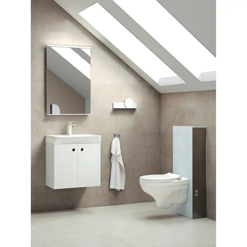Hylla 32,5x7,5x7,5 Vit Matt B: 325 mm, Mattvit