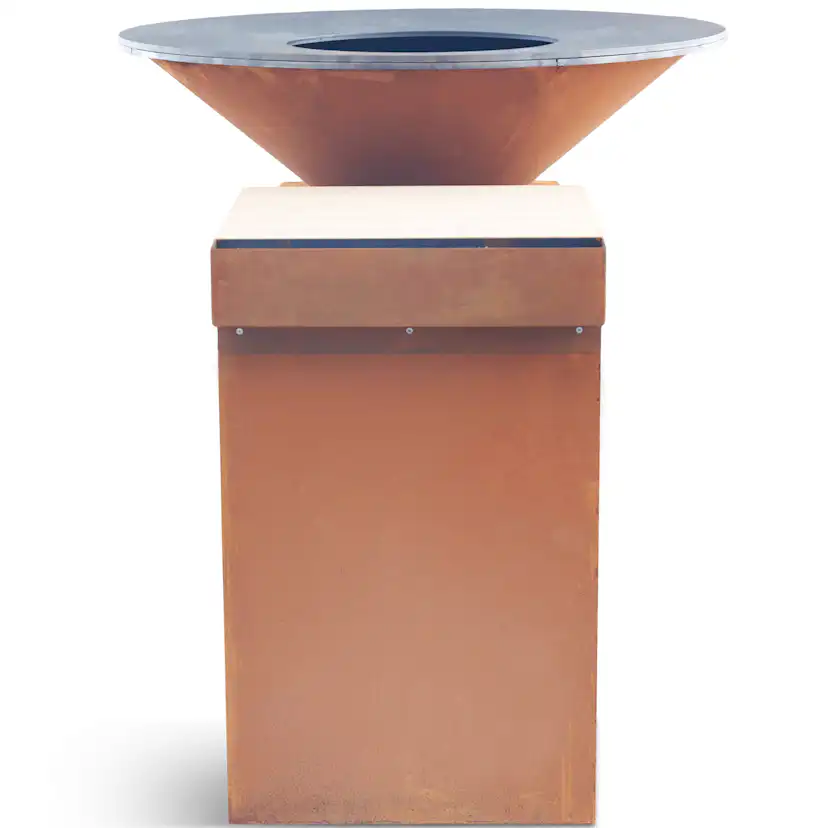 Eldstad Lyfco Cortenstål Vedeldad Skärbräda Vemdalen