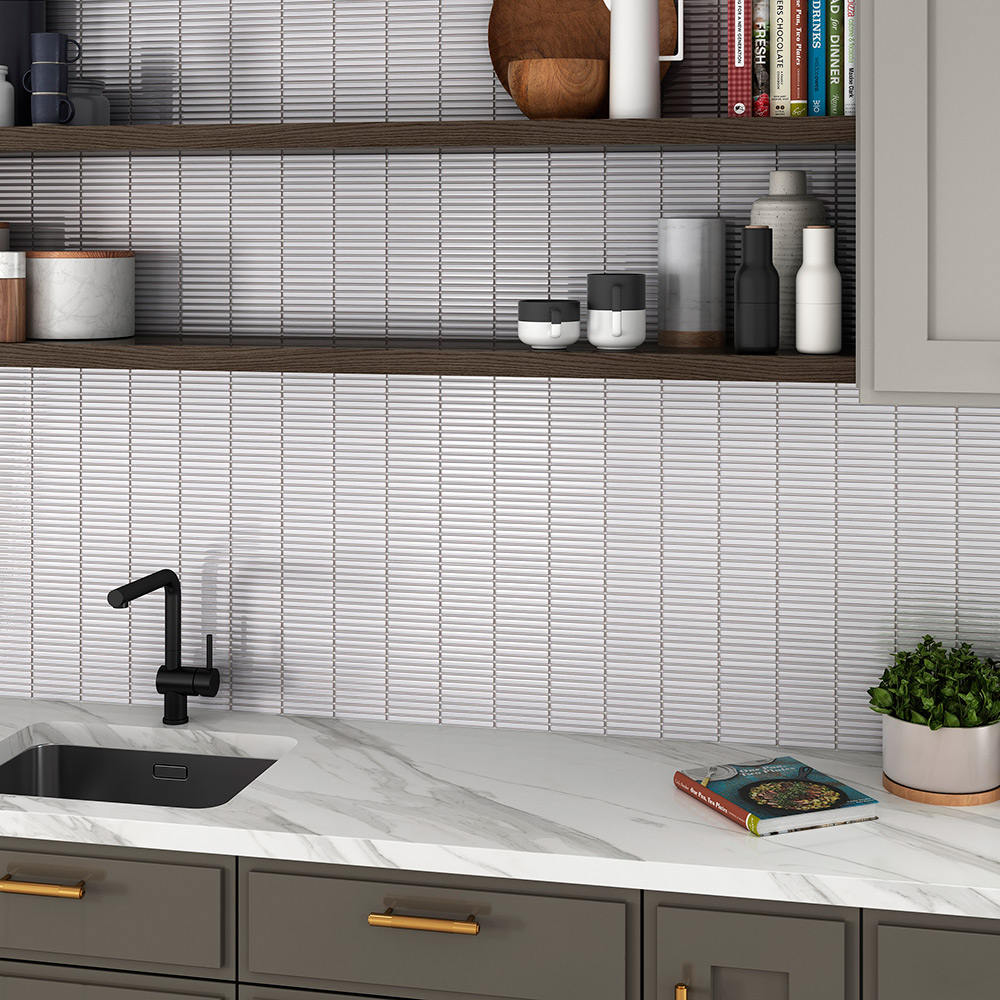 Mosaik Lhådös Vox White Kitkat 1,2x9,2 cm