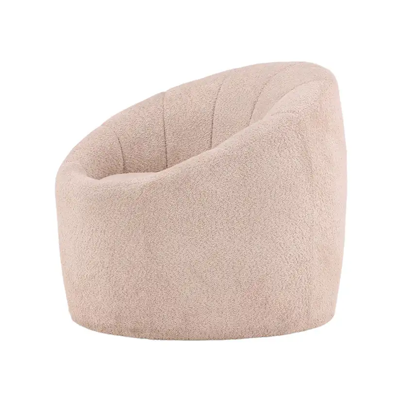 Warren Single Sofa - Beige / Beige Boucle Beige