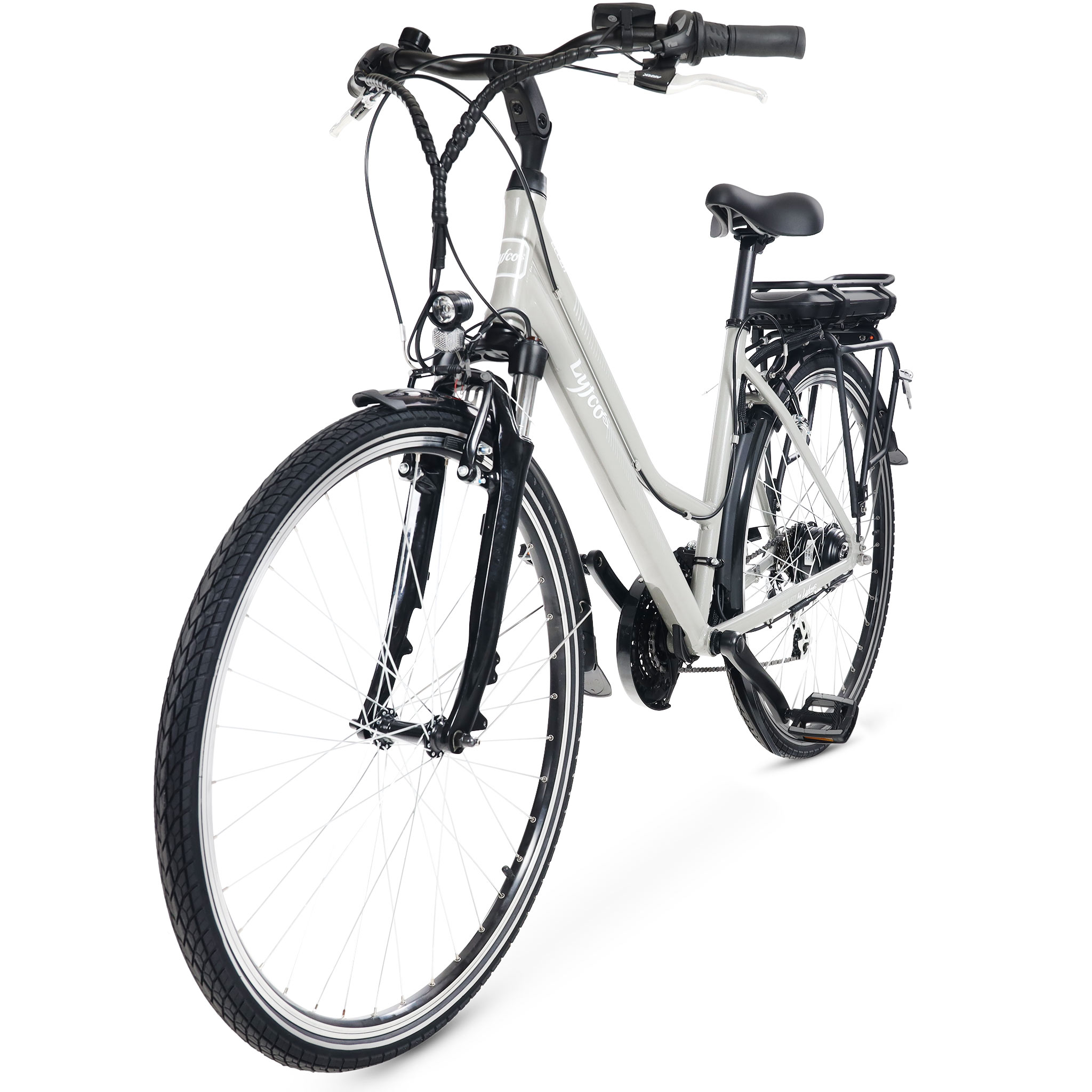 Elcykel Lyfco Dam 28" - Ellen 10,4 Ah Silver