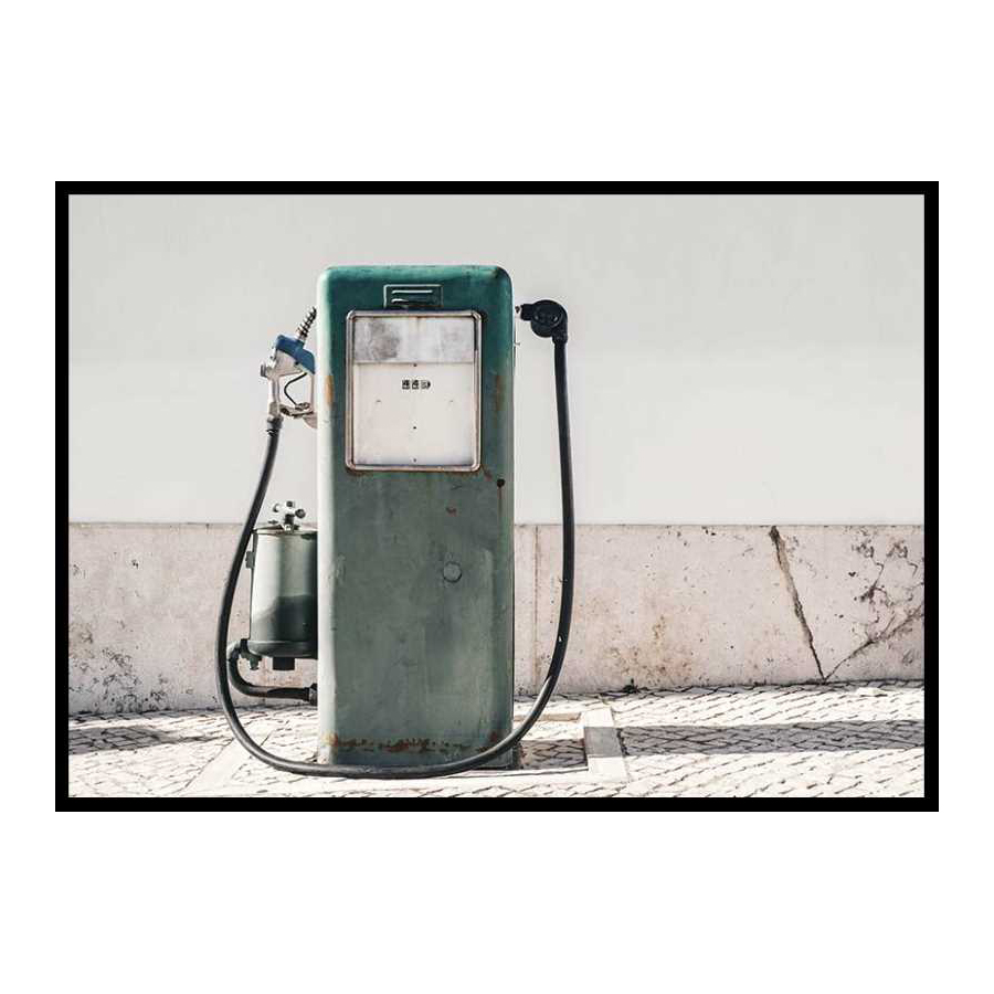Vintage Gasoline Pump 30x40 cm
