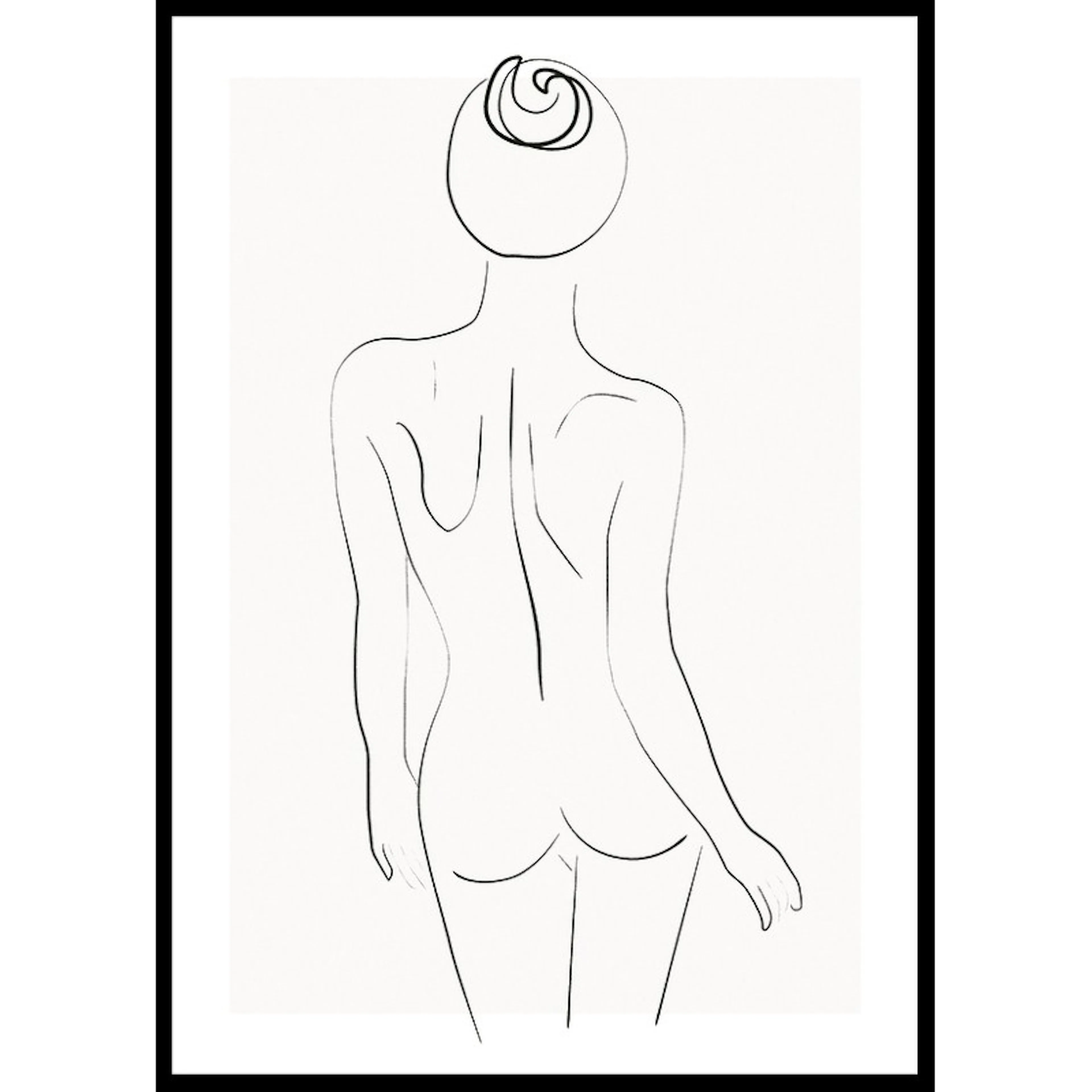 Poster Gallerix Female Body Line Art