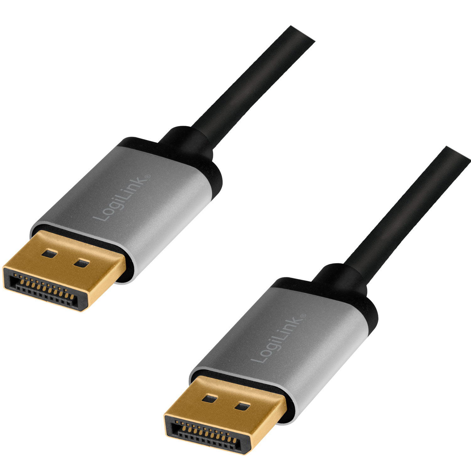 DisplayPort-kabel LogiLink 4K/60Hz Aluminium