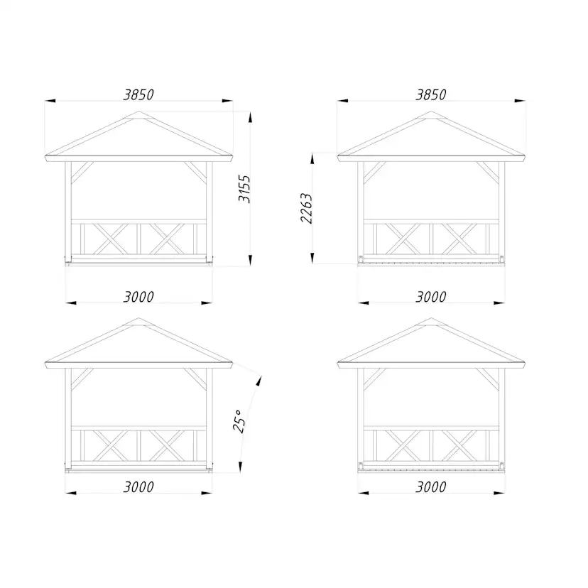 Betty 9,0 m2 Brun dippad