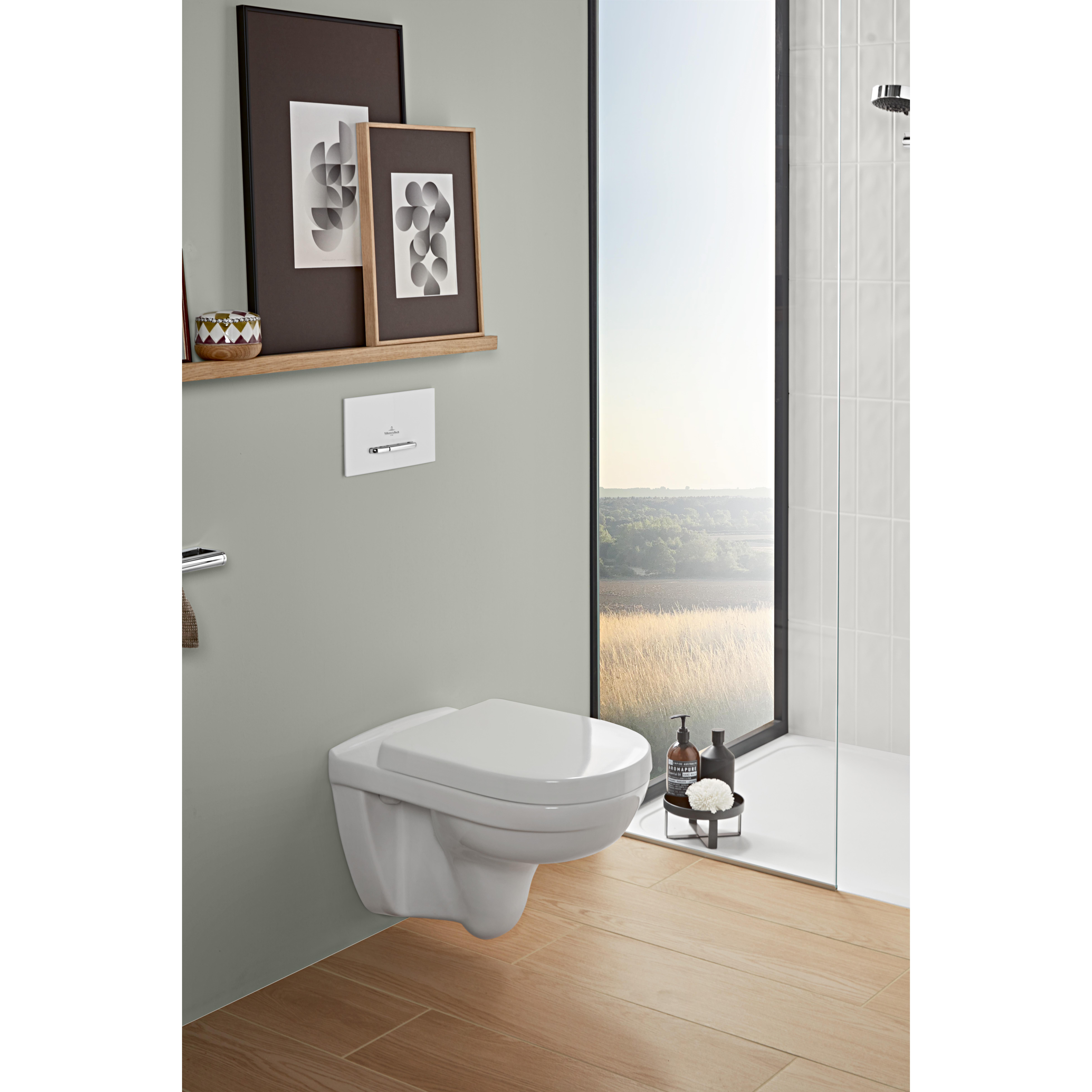 Vägghängd Toalettstol Villeroy & Boch O.novo Kantig