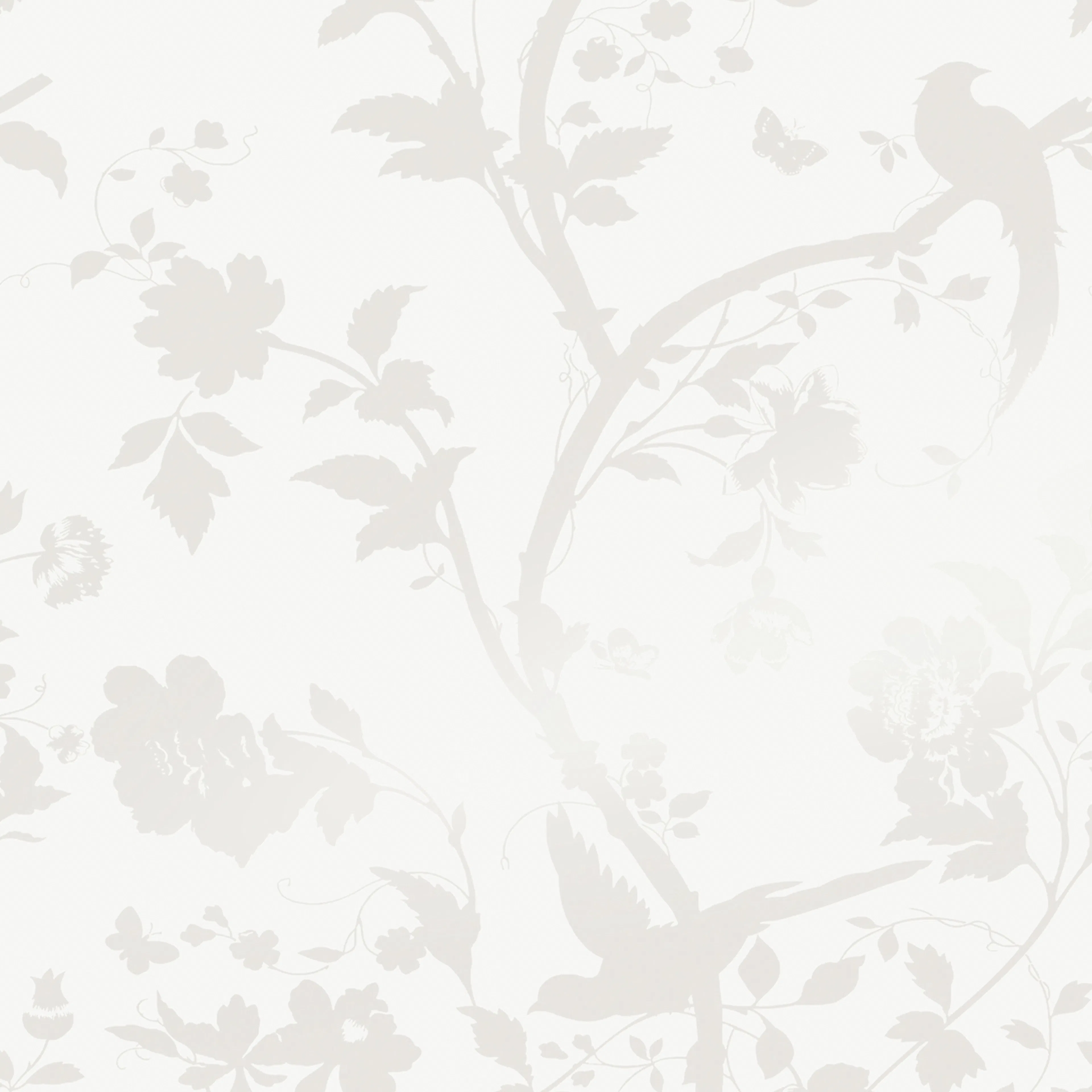 Tapet Laura Ashley Oriental Garden Pearlescent Vit