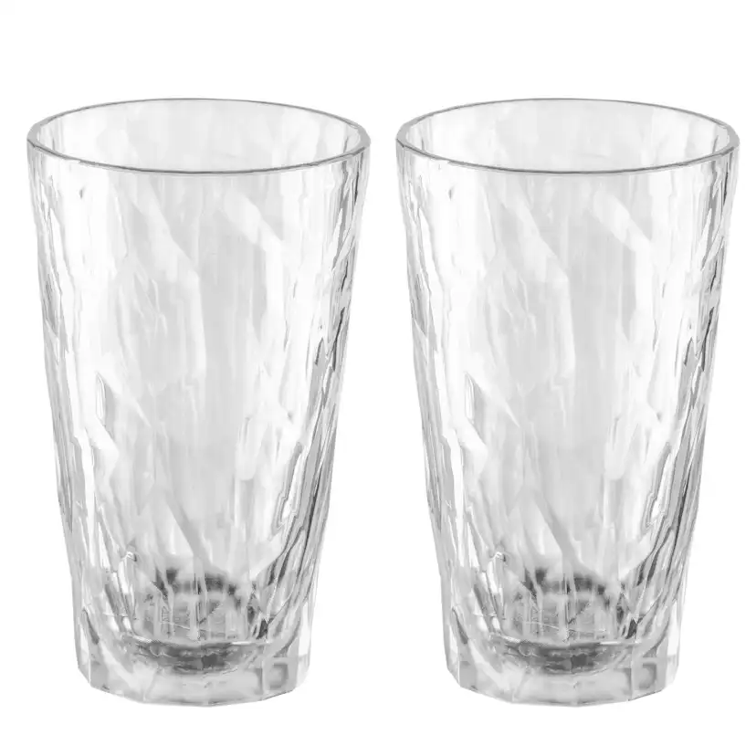 Longdrinkglas Koziol Club No. 6 300 ml Crystal Clear 2-pack