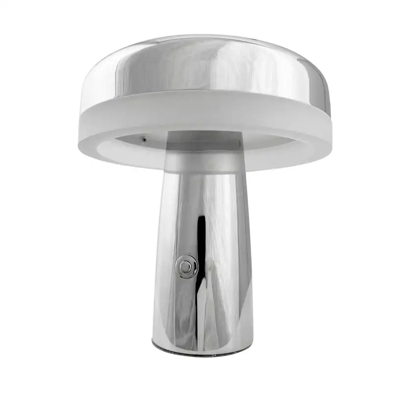 Portabel Bordslampa Dyberg Larsen Porter LED Uppladdningsbar Krom