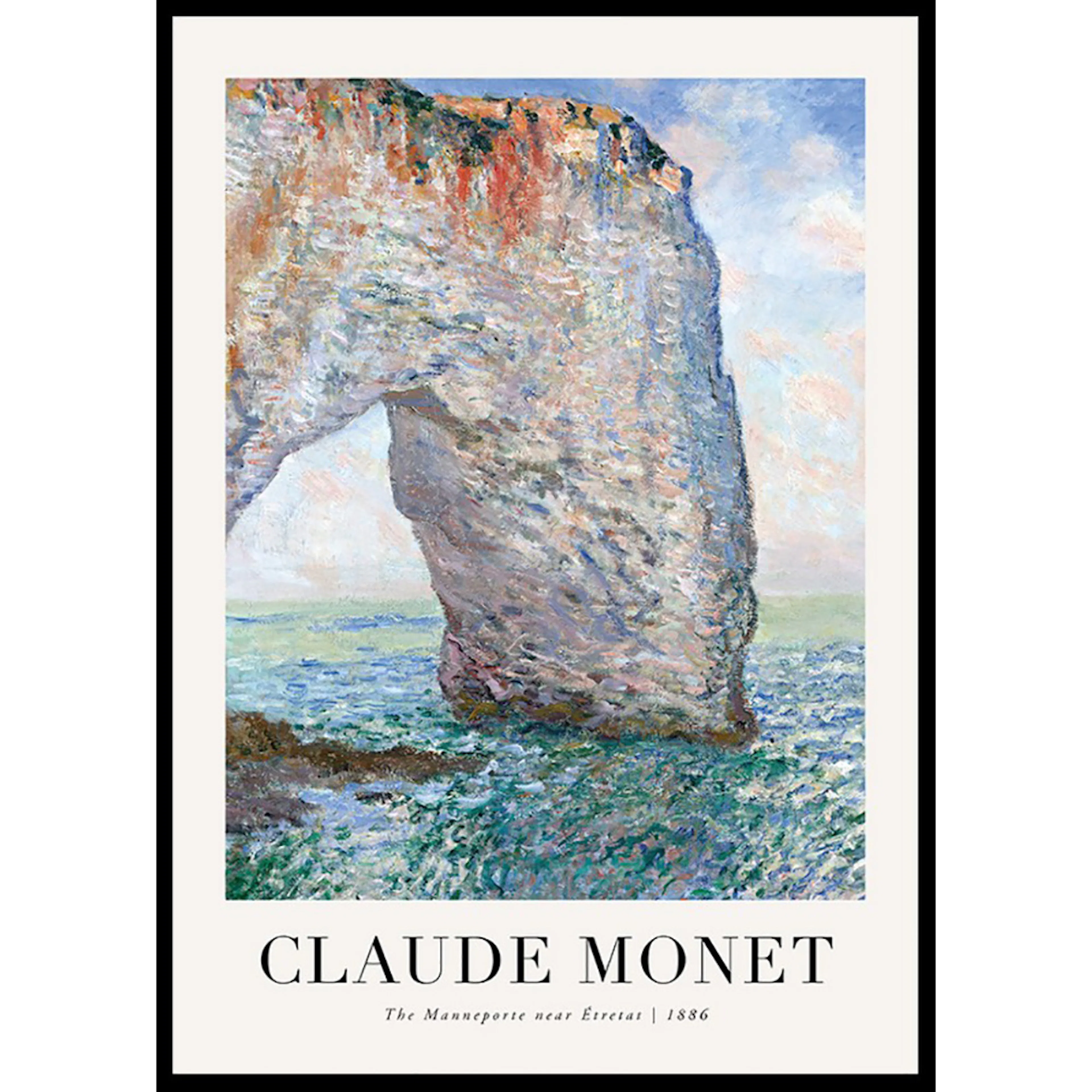 Poster Gallerix The Manneporte 1886 By Claude Monet