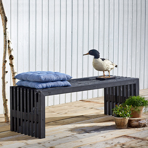 Trädgårdsbänk PLUS Rustik Design 1380 mm