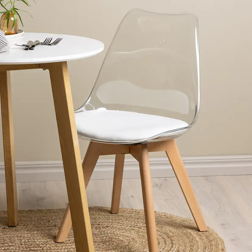 Matgrupp Venture Home Leonora Ø65 cm med 2 st Edvin stolar