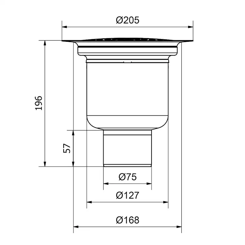 Golvbrunn Purus Balder 75 P NOOD