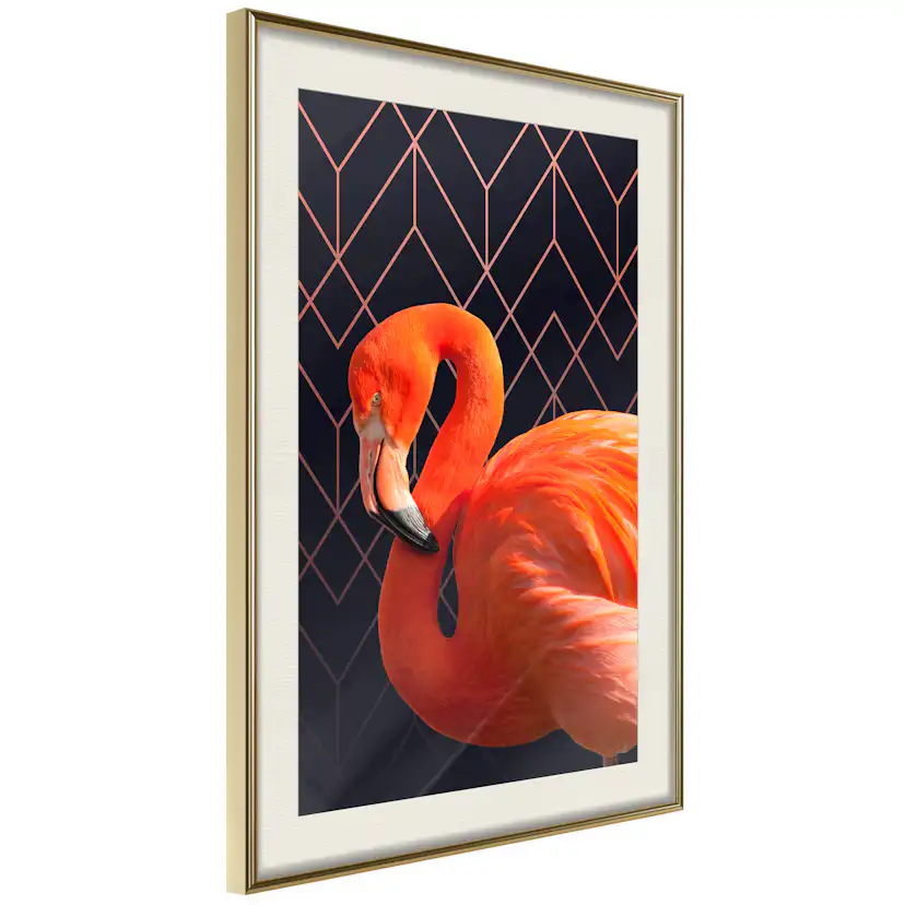 Poster Artgeist Affisch Flamingo Solo
