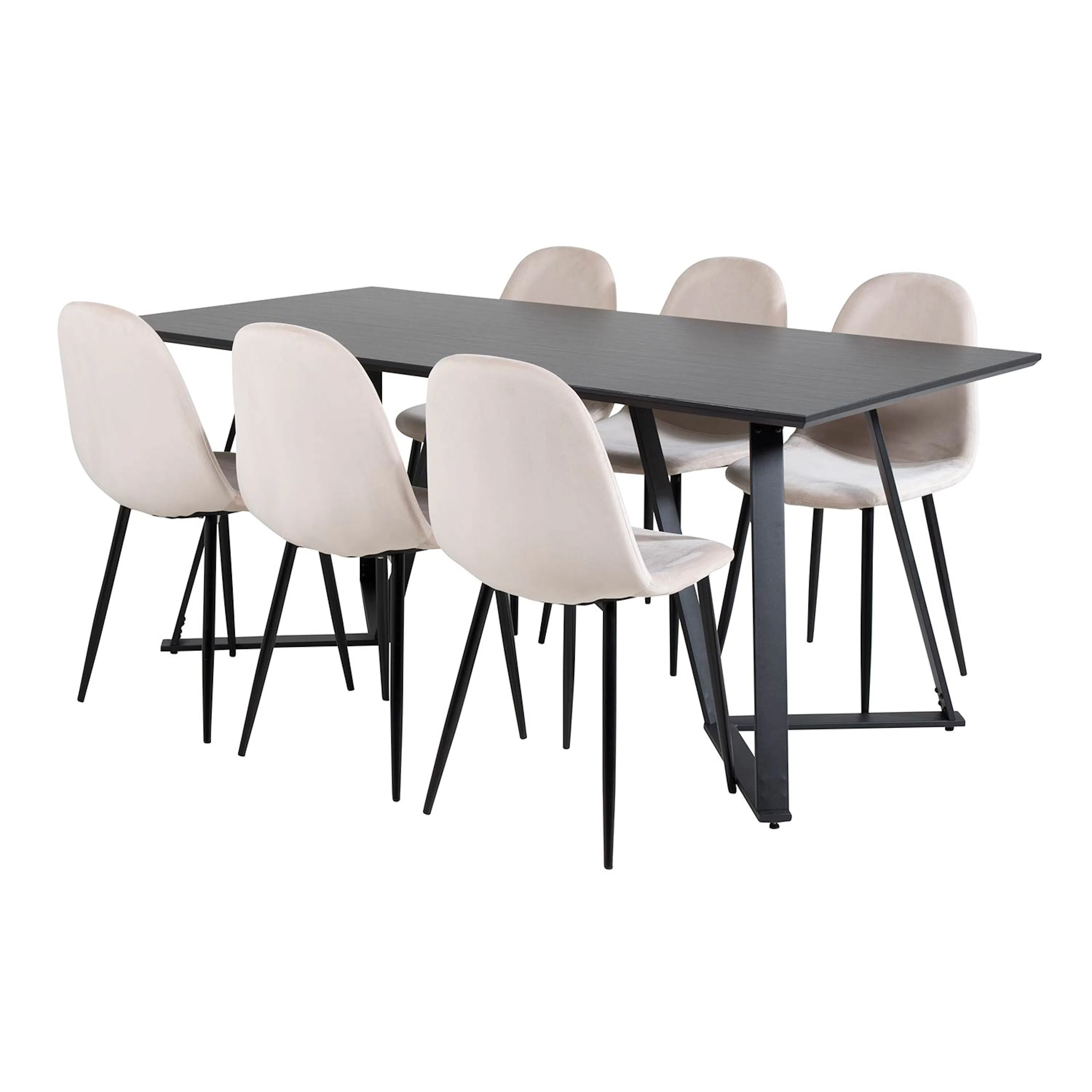 Svart/Beige