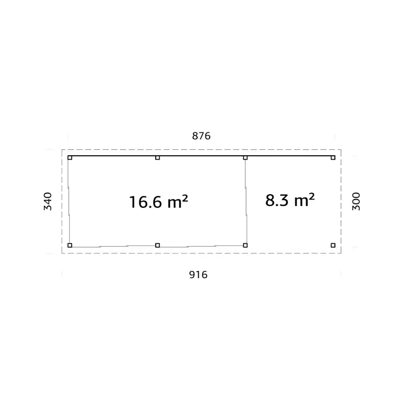 Uterum Palmako Lenna 24,9 m2 Set 718 Slide Plus