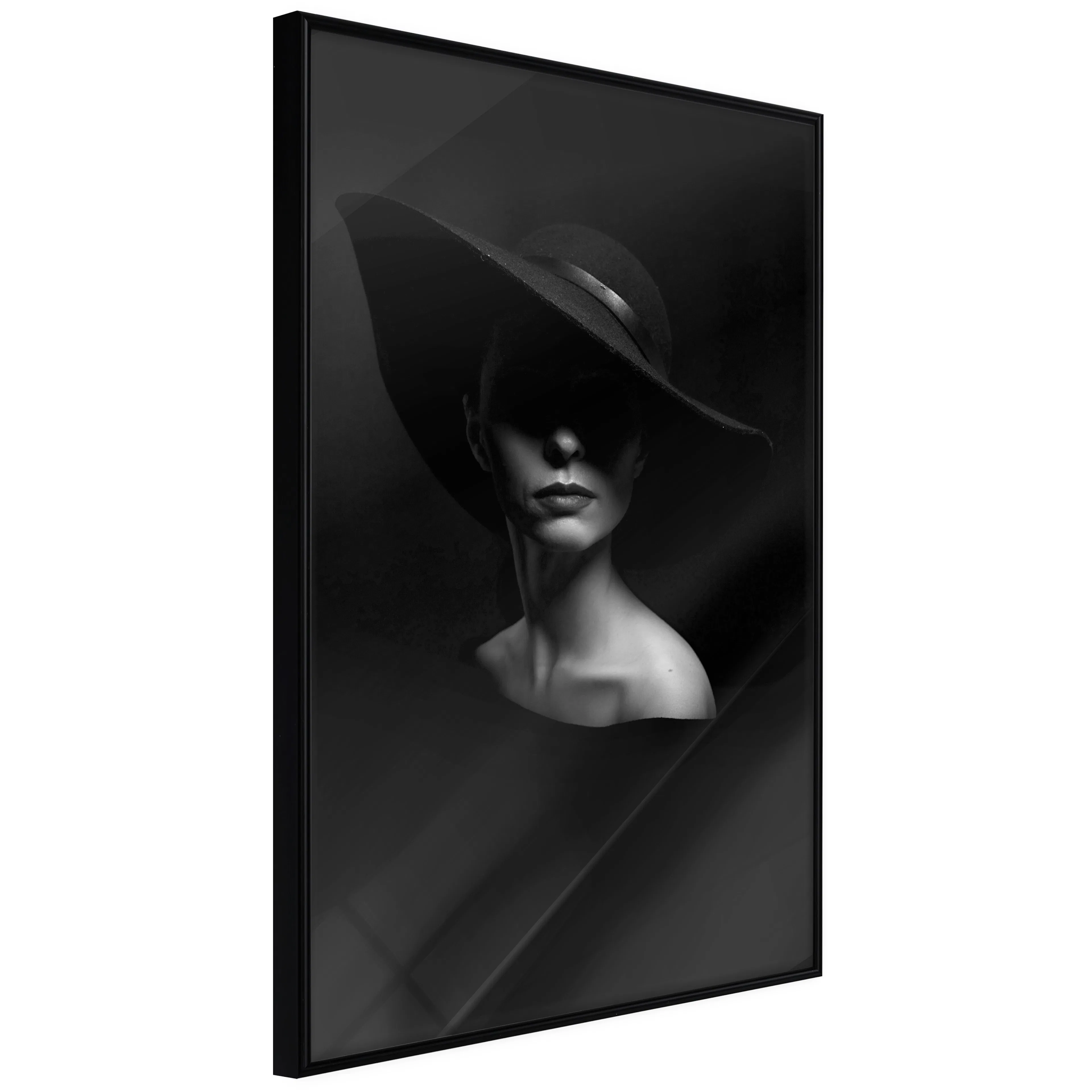 Affisch - Mysterious Woman [Poster] 40x60 Svart ram, 40x60 cm