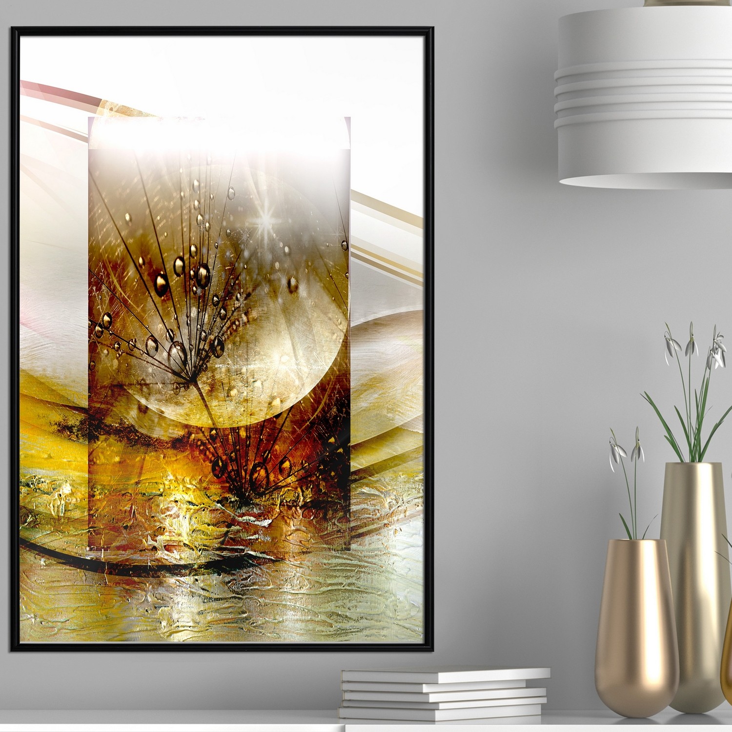 Affisch - Thought [Poster] 30x45 Svart ram, 30x45 cm