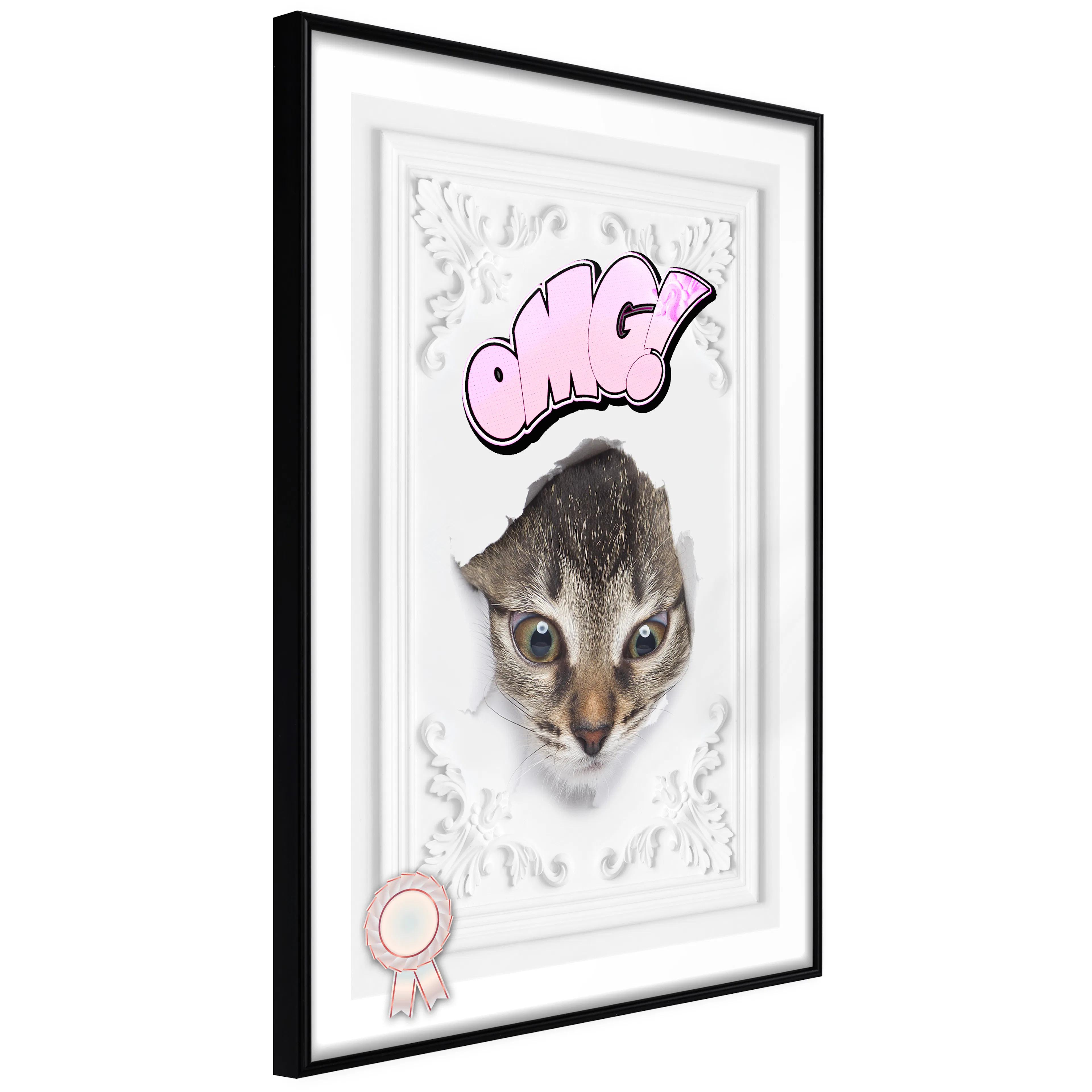 Affisch - OMG! [Poster] 40x60 Svart ram, 40x60 cm
