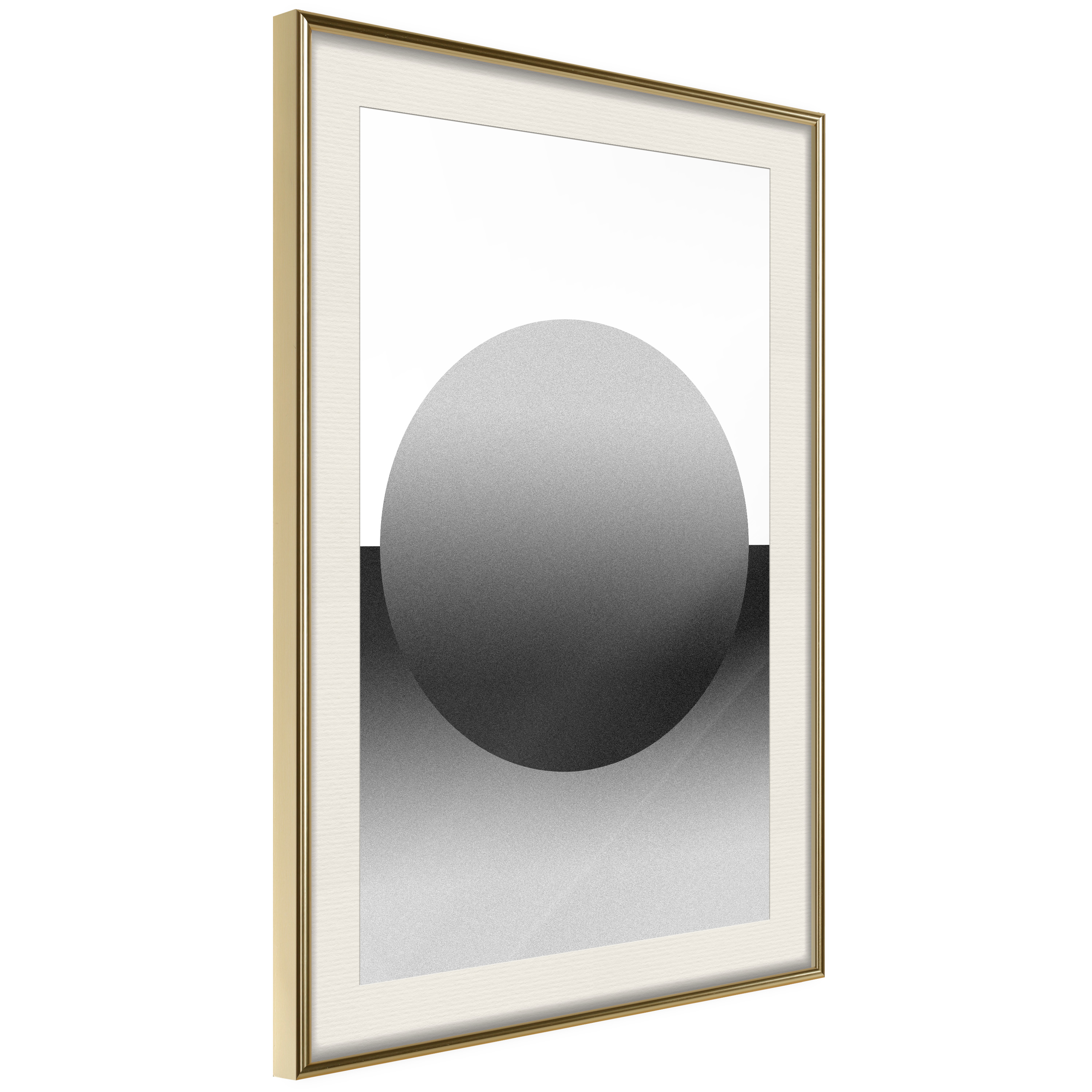Affisch - Partial Eclipse [Poster] 20x30 Guld ram med passepartout, 20x30 cm